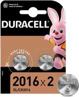 Duracell (1 Confezione) Duracell Lithium Batterie 2pz Bottone DL/CR2016
